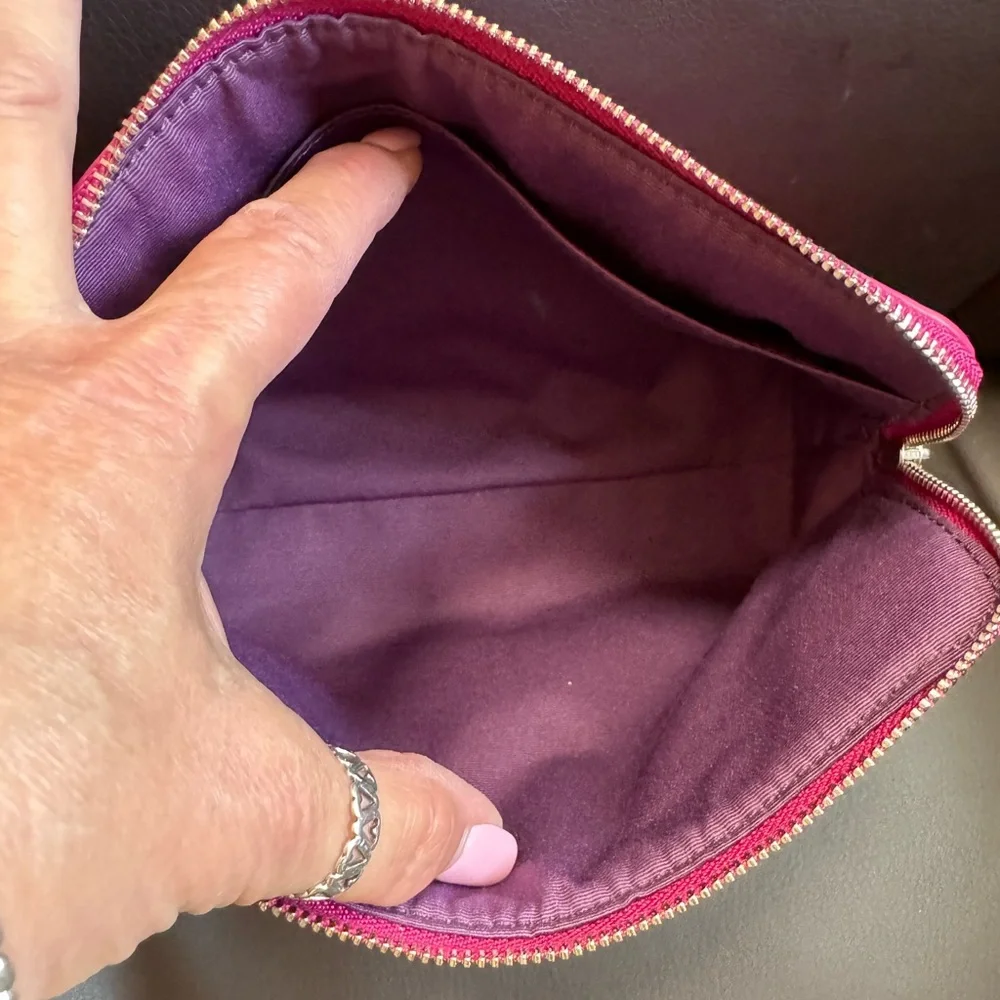 Coach Magenta Signature Cosmetic Case